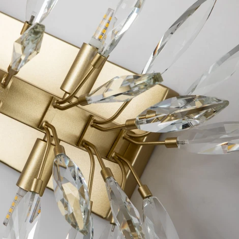 Настенный светильник Favourite Rays 4058-6W (220V, хрусталь, лепестки)