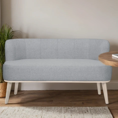 Диван Жирон ткань серый, каркас лак Mebelik 009295