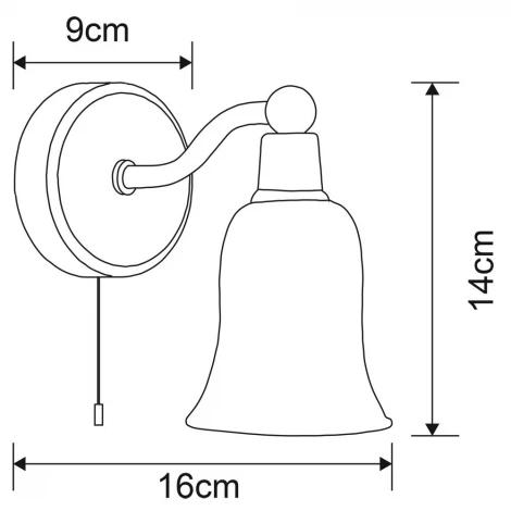 Бра Arte Lamp Aqua-bell A2944AP-1CC
