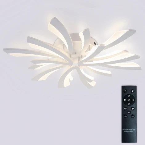 Потолочная люстра светодиодная с пультом ДУ 144W, белый, LED Natali Kovaltseva Vio LED LAMPS 81454