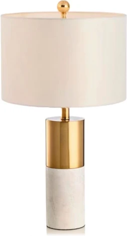 Настольная лампа Kink Light Тайла 07700-1T,01-20(01) белый/бронза E27 1*40W (220V, выключатель, круглые)