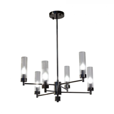 Подвесная люстра на штанге AM Group INDIGO INDIGO SP6 PEARL BLACK (220V)