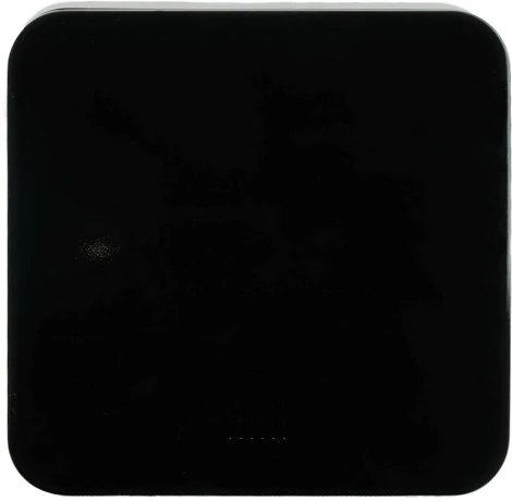 Выключатель одноклавишный с подсветкой (черный) Stekker София 49292