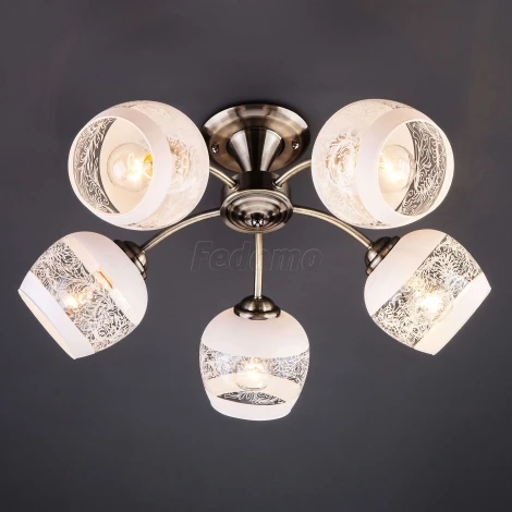 Потолочная люстра Eurosvet Cheryl 30118/5 античная бронза