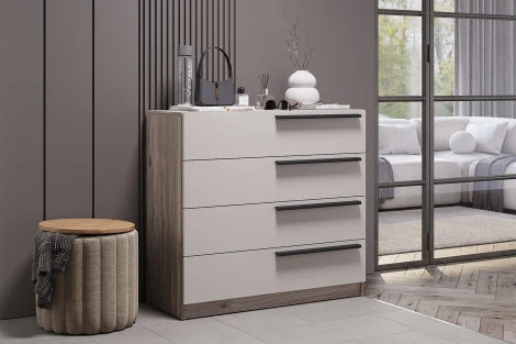 Комод БТС КМ-02, Дуб смоки, Кашемир