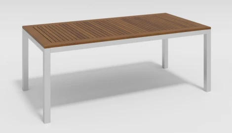 Стол Gardenini Bella (Алюминий/Белый) TBLL.020020.T1