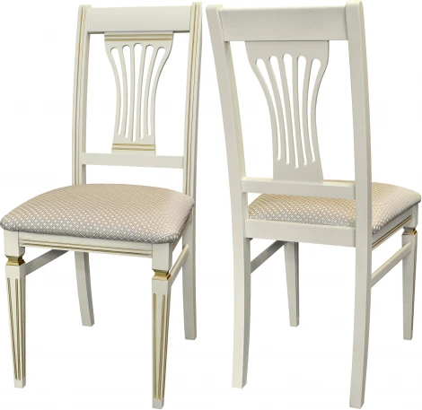 Стул Анри слоновая кость/золото, Атина ваниль от фабрики Mebelik