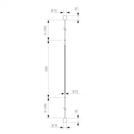 Подвесной светодиодный светильник с утяжелителем Eurosvet Thrust 604051 LED 4000К черный