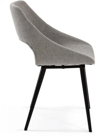 Обеденный стул La Forma (ex Julia Grup) Hest (Серый/ Сталь,Фанера,Пена)