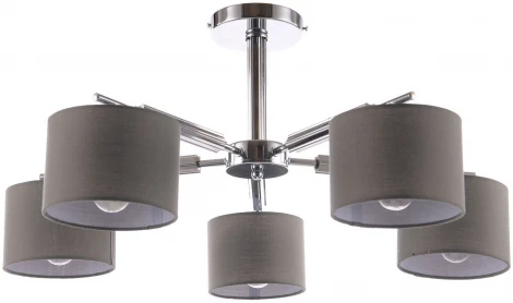 Люстра потолочная на штанге Isabel 700/5P E27*60W Chrome/Grey (220V)