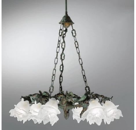 Подвесная люстра Nervilamp 2081 2081/6/AM (220V, на цепи)