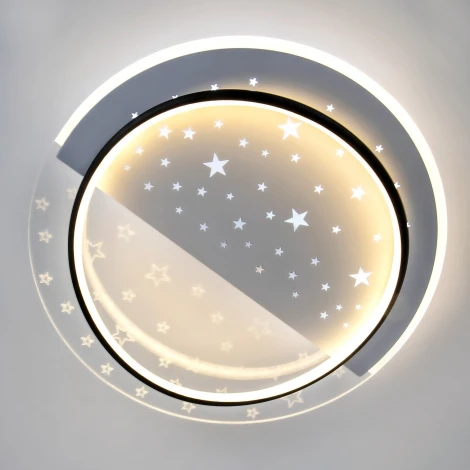 Потолочный светильник светодиодный с пультом с регулировкой цветовой температуры LED4U LED4U L1036-480 BK