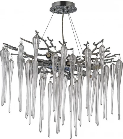 Подвесная люстра хрустальная Dio D`arte Tavenna Nickel Tavenna H 1.5.60.101 N (220V, на тросе)