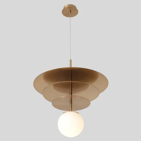 Подвесной светильник Crystal Lux UVA SP1.3 BRASS (220V, на проводе, шар)