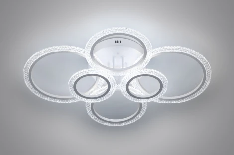 Потолочная люстра на штанге светодиодная с пультом Rivoli Marion 6107-109 (регулировка яркости, 220V)