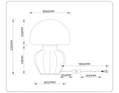 Настольная лампа с выключателем Ambrella High Light LH53248