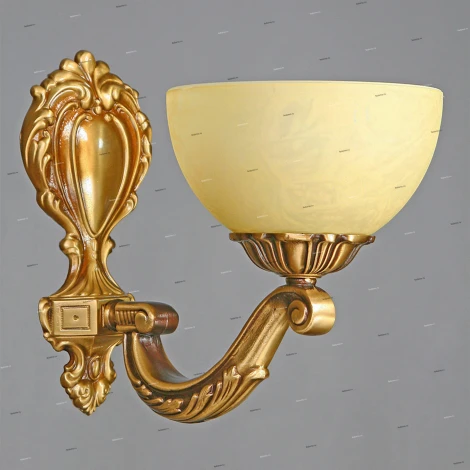 Бра Ambiente by Brizzi Tenerife, 1 плафон, бронза с бежевым