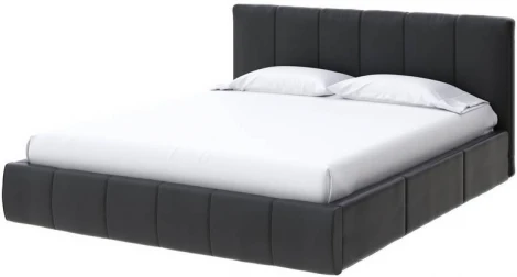 PROxSON Кровать Varna Grand без основания (Экокожа Черный) 160x200