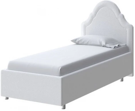 PROxSON Кровать Эльза (Ткань: Велюр Teddy Снежный) 90x190