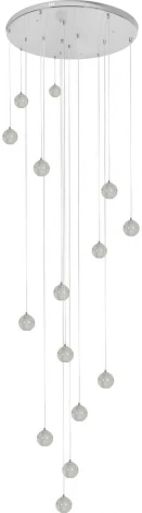 Подвесной светильник каскадный Rain 10112/15 Loft It (220V, хрусталь, на проводе, шарики)