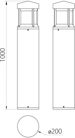 Наземный уличный светильник IP65 Natural Concepts Dwell NC-0023093-100-DG (круглые)