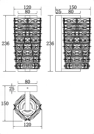 Бра Maytoni Coil MOD124WL-L6CH3K (LED, 220V)