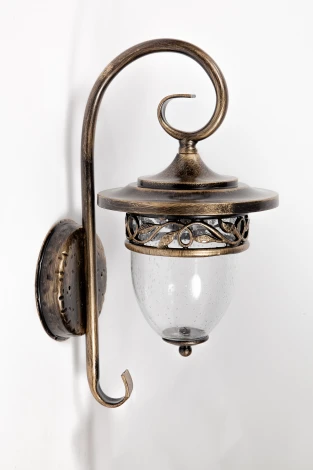 Уличный настенный фонарь Oasis Light KRAKOV 1 L 87202L/18L Gb (220V, фонарь, под старину, IP44)