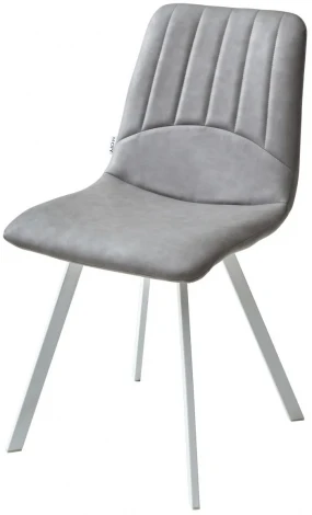 Стул ASHTON RU-07 серая сталь/ белый каркас