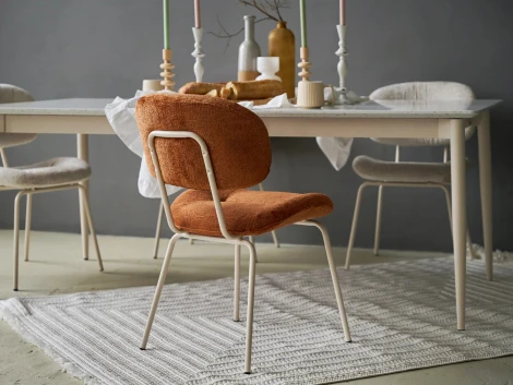 Комплект стульев Gigi 2 шт. ОГОГО Обстановочка! 966447 (Металл,Шенилл/Терракотовый)