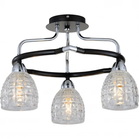 Потолочная люстра N-Light 412 412-03-63CDW chrome + dark wengue