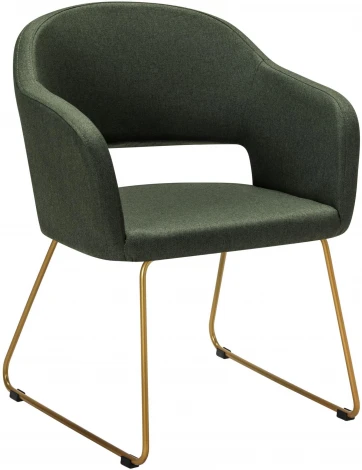 Кресло Oscar темно-зеленый/Линк золото R-Home арт.410118124h_Dark_Green