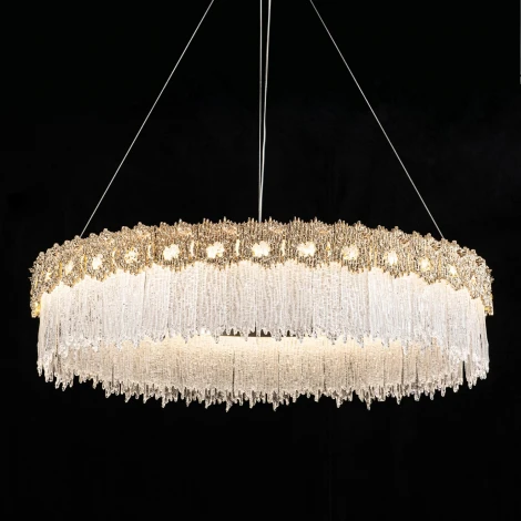 Подвесная люстра светодиодная хрустальная Modelux MODELUX ML.6028.800 GD