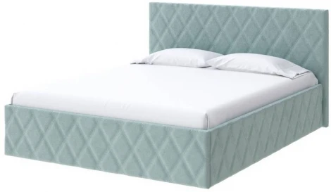 PROxSON Кровать Fresco (Ткань: Велюр Monopoly Мятный лёд (670)) 200x200