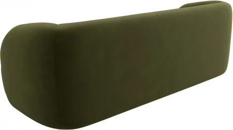 Диван прямой Лига-041 (Зеленый/Микровельвет) Лига Диванов арт.122195