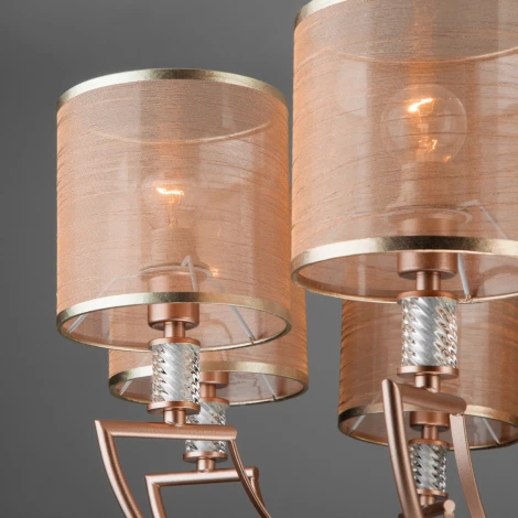 Подвесная люстра Eurosvet Licata 60099/8 перламутровое золото