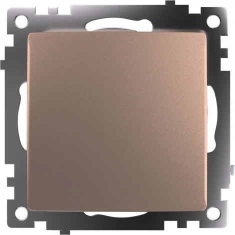 Выключатель одноклавишный (шампань) Stekker Катрин 39589