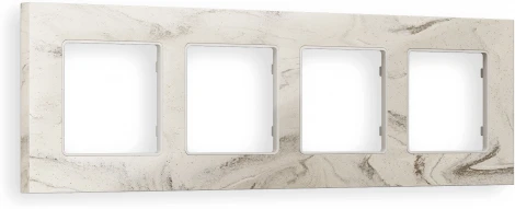 Рамка Ambrella Volt ALFA Grand (Серо-бежевый мрамор) 4-ая AF930604