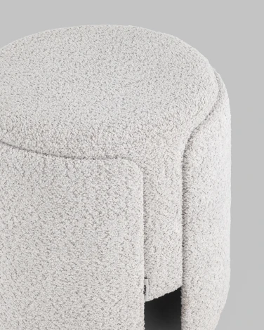 Пуф Taks букле светло-серый Stool Group арт.УТ000039393