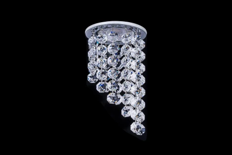 Встраиваемый светильник хрустальный Dio D'Arte Osimo Nickel GU10.5.14.8.214 N