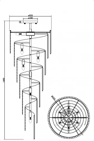 Потолочная люстра Maytoni Louis RC005PL-12CH