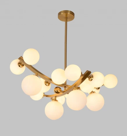 Потолочная люстра на штанге Alfa Light F1624-22 (220V, шарики, молекулы)