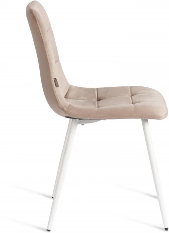 Стул CHILLY (mod. JSC-220) / 2 шт. в упаковке Tetchair (Велюр,Металл /Бежевый) арт.24565