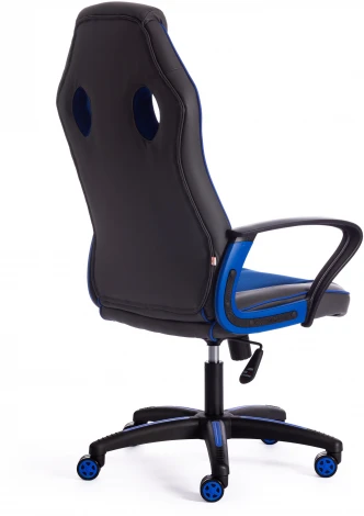 Кресло RACER кож/зам/ткань, металлик/синий, 36/10 Tetchair 13231