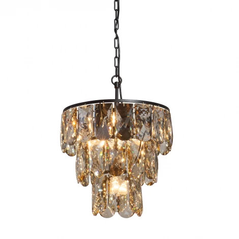 Подвесная люстра Vitaluce V5279-1/6+1 (220V, хрусталь, на цепи, круглые)