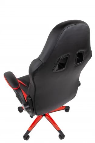 Кресло Chairman game 15 Россия экокожа черный/красный/белый 7213473