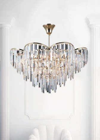 Потолочная люстра на штанге Lumien Hall Julen LH0065/12C-FGD-CL