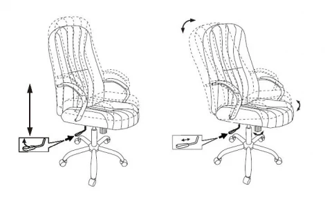 Кресло руководителя Бюрократ T-898SL черный Leather Venge Black эко.кожа крестовина металл хром