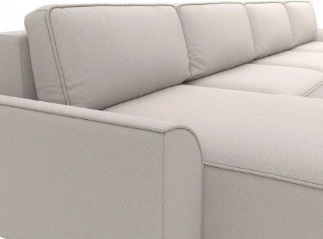 Диван п-образный Лига-048 НПБ лонг Лига Диванов (Замша) арт.128363