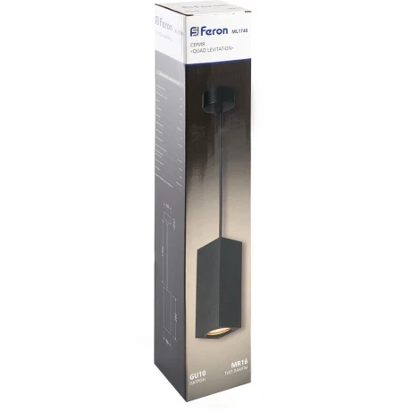 Подвесной светильник Feron ML1748 Barrel QUAD levitation 48431 MR16 35W черный (220V, на проводе)
