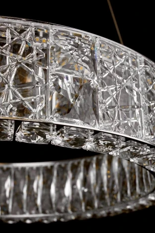 Подвесная люстра Fluorite Ravissement FL1068-6P (LED, 220V, хрусталь, на тросе, круглые)